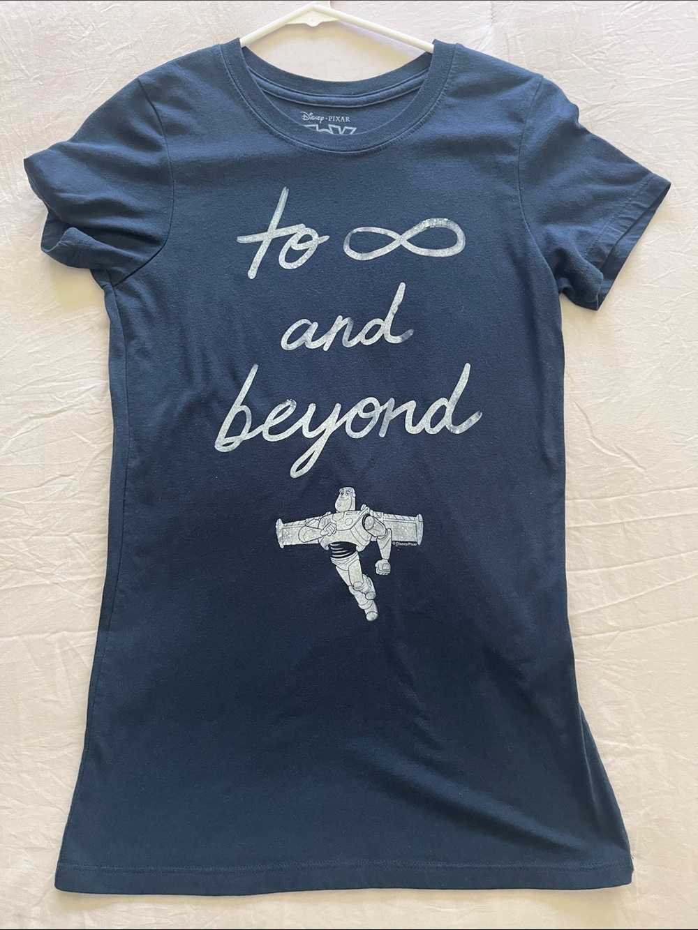 Disney Navy "To Infinity and Beyond" Buzz Lightyear Short Sleeve Tee
